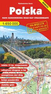 Okładka książki MAPA SAMOCHODOWA POLSKA 1:650 000