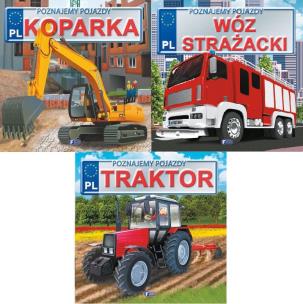 Okładka książki PAKIET KOPARKA / RADIOWÓZ / TRAKTOR