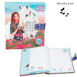 Opakowanie PAMIĘTNIK NA KOD MISS MELODY NIEBIESKI 8785