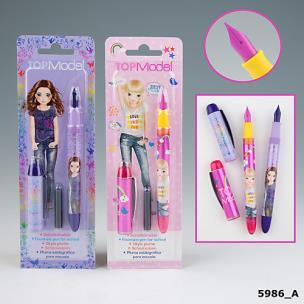 Opakowanie PIÓRO ZE STALÓWKĄ TOP MODEL FIOLETOWE 5986A