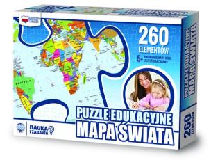 Opakowanie Puzzle Edukacyjne mapa Świata