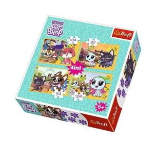 Opakowanie Puzzle Littlest Pet shop Miłe wspomnienia 4w1
