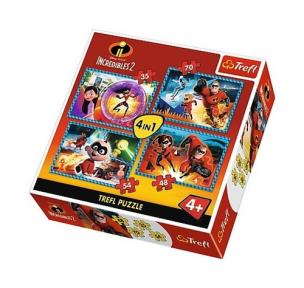 Opakowanie Puzzle Niesamowita rodzinka 4w1