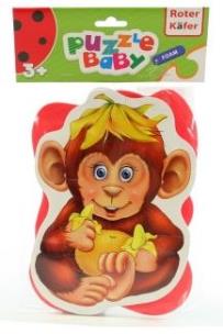 Opakowanie PUZZLE PIANKOWE BABY MAŁPA SŁOŃ RK1101-03