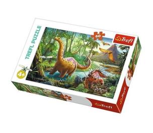 Opakowanie Puzzle Wędrówka dinozaurów 60