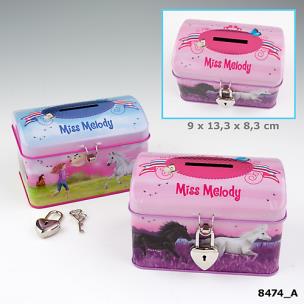 Opakowanie SKARBONKA Z KONIKIEM FIOLETOWA ŁĄKA MISS MELODY 8474A