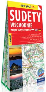 Okładka książki Sudety Wschodnie papierowa mapa turystyczna 1:60 000