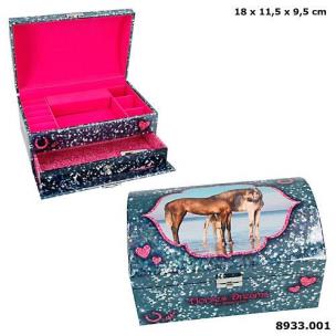 Opakowanie SZKATUŁKA ZE SKRYTKĄ HORSES DREAMS GRANATOWA 8933A