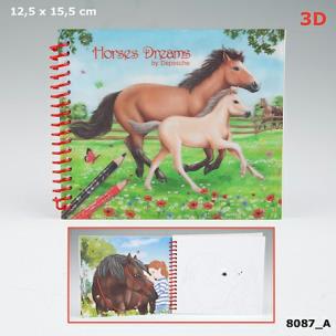 Opakowanie SZKICOWNIK PODRĘCZNY HORSES DREAMS 8087A