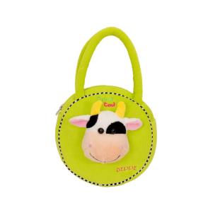 Opakowanie TOREBKA KRÓWKA FUNNY OKRĄGŁA ZIELONA 11349