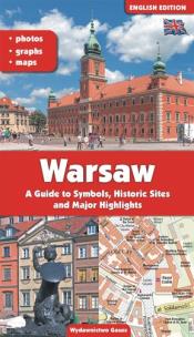 Okładka książki WARSZAWA PRZEWODNIK PO SYMBOLACH ZABYTKACH I ATRAKCJACH WER. ANGIELSKA