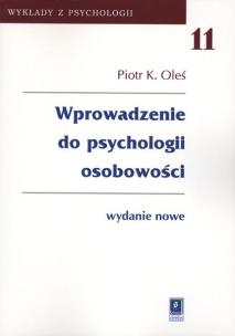 Okładka książki WPROWADZENIE DO PSYCHOLOGII OSOBOWOŚCI