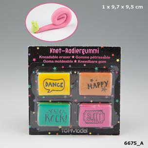 Opakowanie ZESTAW GUMEK DO ŚCIERANIA 4 SZT 6675A