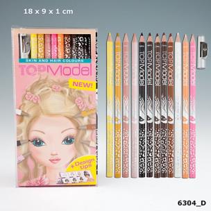 Opakowanie ZESTAW KREDEK Z TEMPERÓWKĄ SKIN TONES TOP MODEL 6304D
