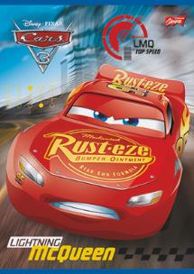 Opakowanie Zeszyt  A5 16 kartek linia podwójna dwukolorowa laminowany Cars 3