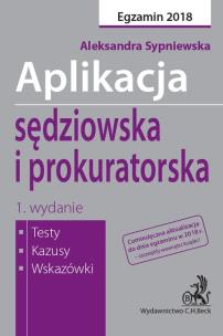 Okładka książki Aplikacja sędziowska i prokuratorska