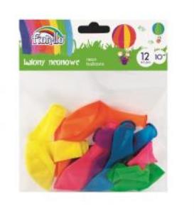 Opakowanie Balony Neon 10'' mix 12 sztuk FIORELLO
