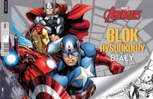 Opakowanie Blok rysunkowy biały A4 Avengers 20 kartek z pierwszą stroną do kolorowania 10 sztuk
