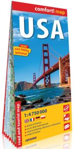 Okładka książki Comfort! map USA 1:4 750 000 w.2018