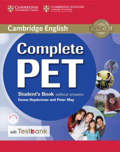 Okładka książki Complete PET Student's Book without Answers with CD-ROM and Testbank