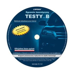 Opakowanie Egzamin teoretyczny Testy kategoria B  wersja 4.1.4