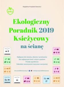Okładka książki Ekologiczny Poradnik Księżycowy 2019 na ścianę