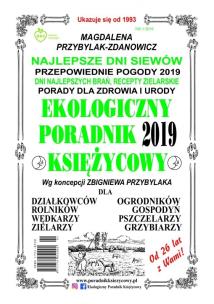 Okładka książki Ekologiczny Poradnik Księżycowy 2019