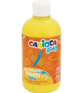 Opakowanie Farba Carioca Baby do malowania palcami 500 ml żółta
