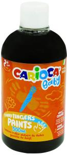 Opakowanie Farba Carioca baby do malowania palcami czarna 500 ml