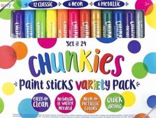 Opakowanie Farba w Kredce 24 szt. Chunkies Paint Sticks