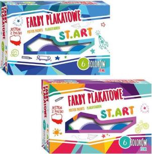 Opakowanie Farby plakatowe St ART 20ml.6 kolorów