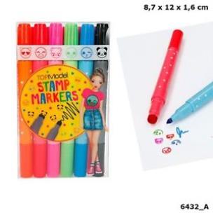 Opakowanie FLAMASTRY ZE STEMPELKAMI TOP MODEL 6432A