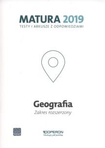 Okładka książki Geografia Matura 2019 Testy i arkusze Zakres rozszerzony