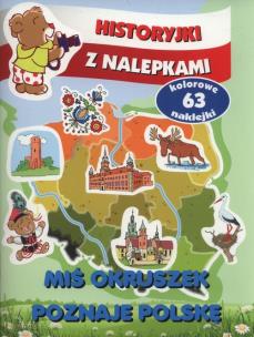 Okładka książki Historyjki z nalepkami. Okruszek poznaje Polskę