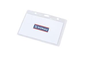 Opakowanie Identyfikator DONAU, otwór z boku, miękki, transparentny 50 sztuk