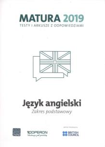 Okładka książki Język angielski Matura 2019 Testy i arkusze Zakres Podstawowy