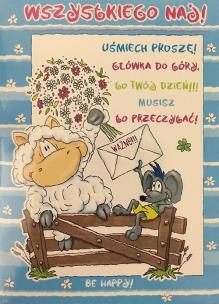 Opakowanie Karnet Smile B6 + koperta wzór nr 04 (opakowanie 4 sztuki)