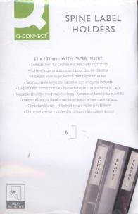 Opakowanie Kieszeń samoprzylepna Q-CONNECT na etykiety 55x102mm, 6 sztuk