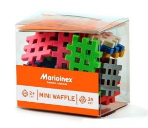 Klocki Waffle mini 35 szt.. Wydawca: MARIOINEX. Multiszop.pl Opakowanie Klocki Waffle mini 35 szt.