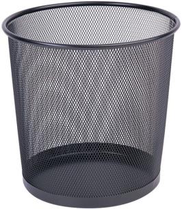 Opakowanie Kosz na śmieci Q-CONNECT Office Set, metalowy, 12l, czarny