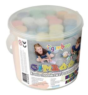 Opakowanie KREDA CHODNIKOWA XXL WIADERKU GIMBOO 20 SZTUK