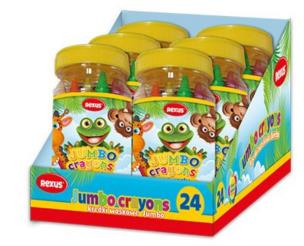 Okładka książki Kredki Jumbo woskowe 20 kolorów w kubeczku