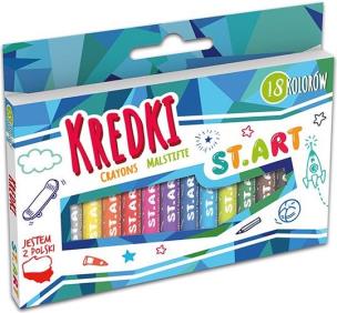Opakowanie KREDKI ST.ART 18 KOLORÓW