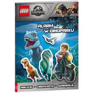 Okładka książki Lego Jurassic World Alarm W Dinoparku