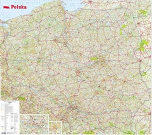 Opakowanie MAPA ŚCIENNA POLSKA 1:650 000 FOLIOWANA