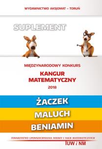 Okładka książki Matematyka z wesołym kangurem Suplement 2018 (Żaczek/Maluch/Beniamin)