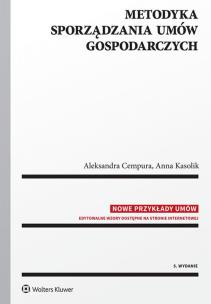 Okładka książki Metodyka sporządzania umów gospodarczych