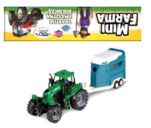 Opakowanie Mini Farma Traktor z maszyną roliczą zielony