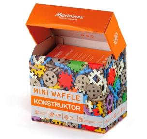 Mini Waffle 300 elementów Konstruktor. Wydawca: MARIOINEX. Multiszop.pl Opakowanie Mini Waffle 300 elementów Konstruktor