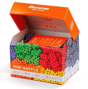 Mini Waffle 500 elementów. Wydawca: MARIOINEX. Multiszop.pl Opakowanie Mini Waffle 500 elementów